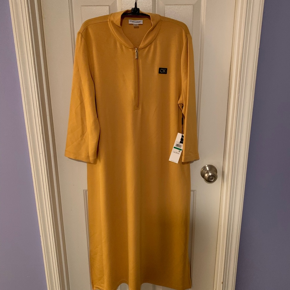 Calvin Klein Women's Gold Dress